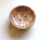 A burr bowl by Geoff Christie<br> of the pot